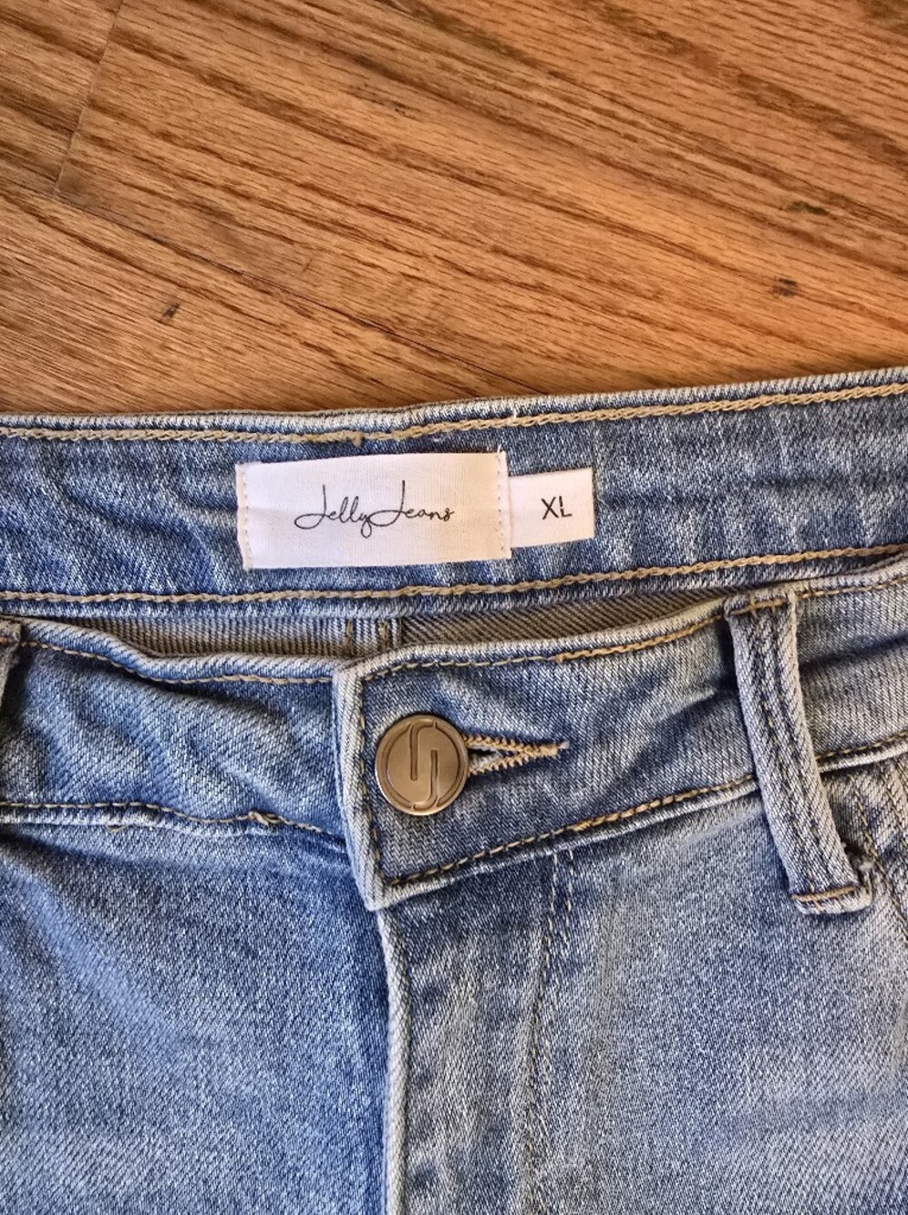 Jelly Jeans Distressed Women's Jeans Shorts - Size Xl - Picture 2 of 7